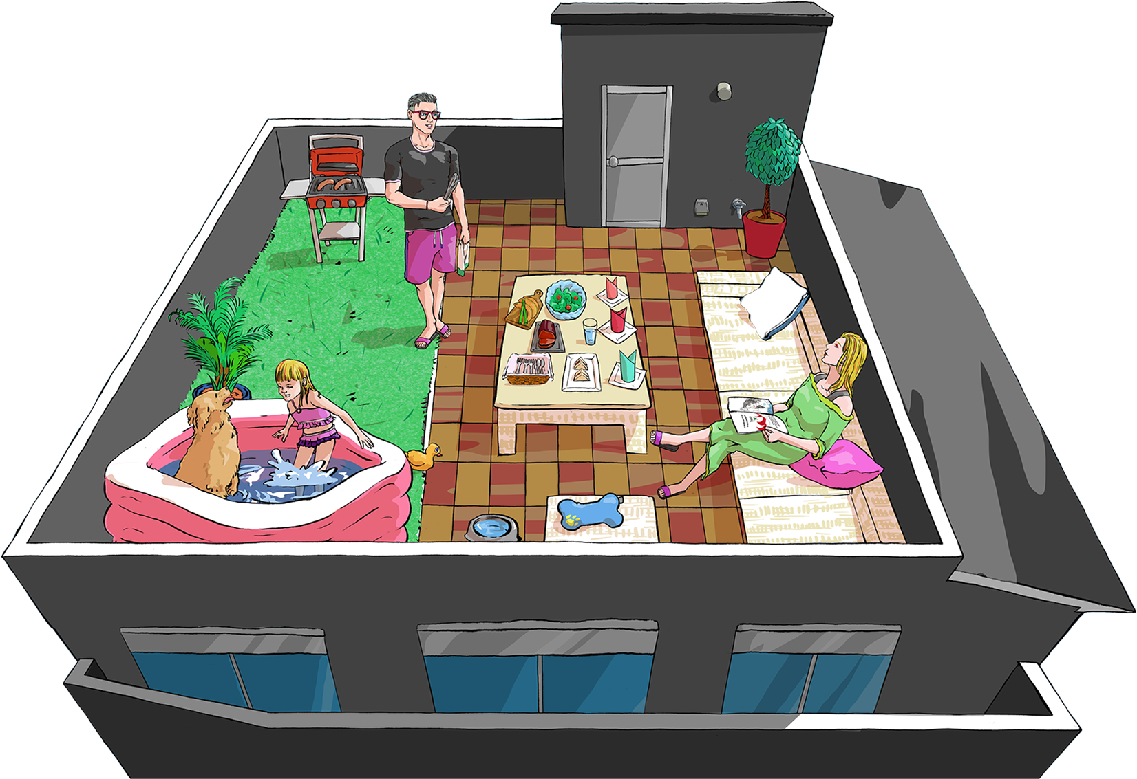 屋上スカイテラスのある暮らし